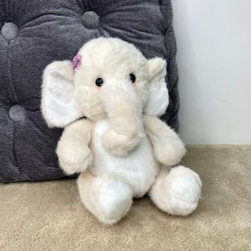 Peluche Tierno Elefante Blanco