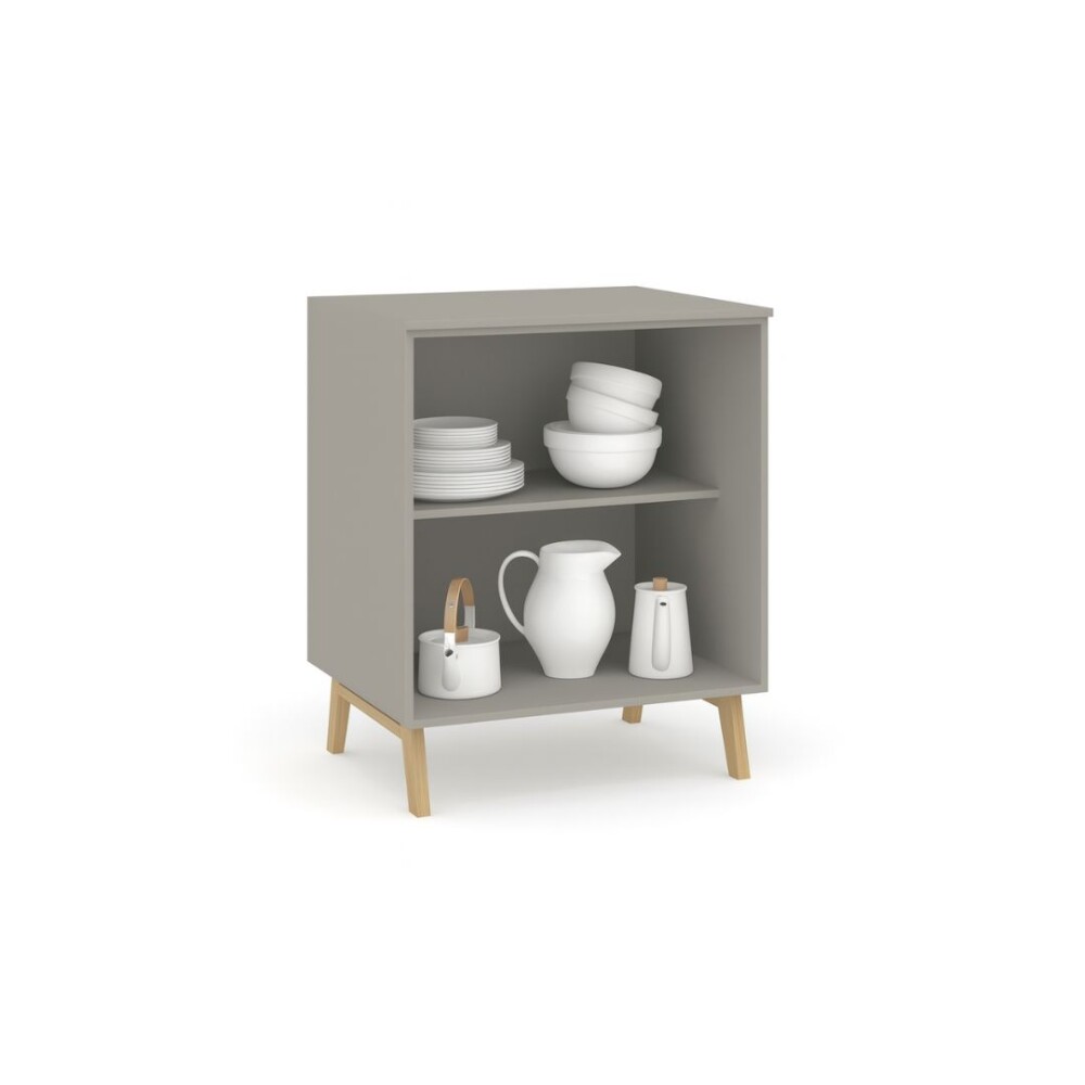 COMBO COCINA - BAJO MESADA 2 PUERTAS + AÉREO GRIS