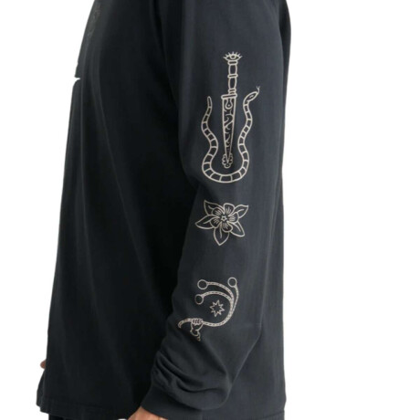 Remera Roark Icons Ls Negro