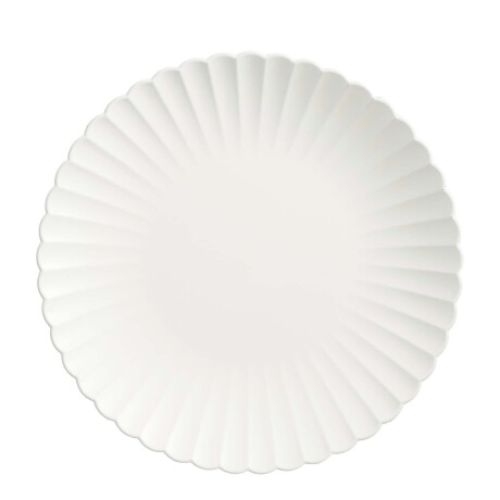 PLATO PLASTICO-RECICLADO BLANCO MILA