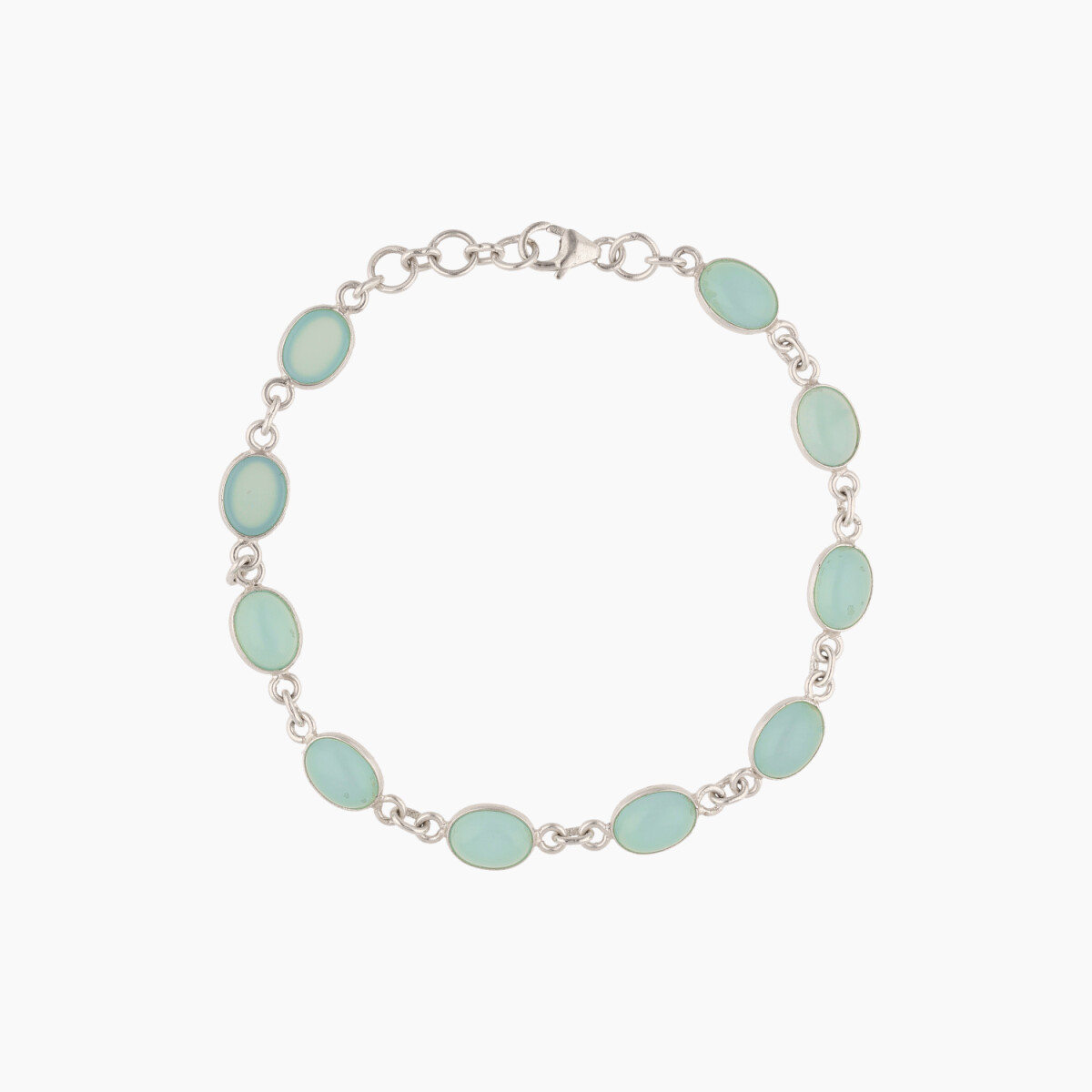 Pulsera En Plata 925 Y Topacio 