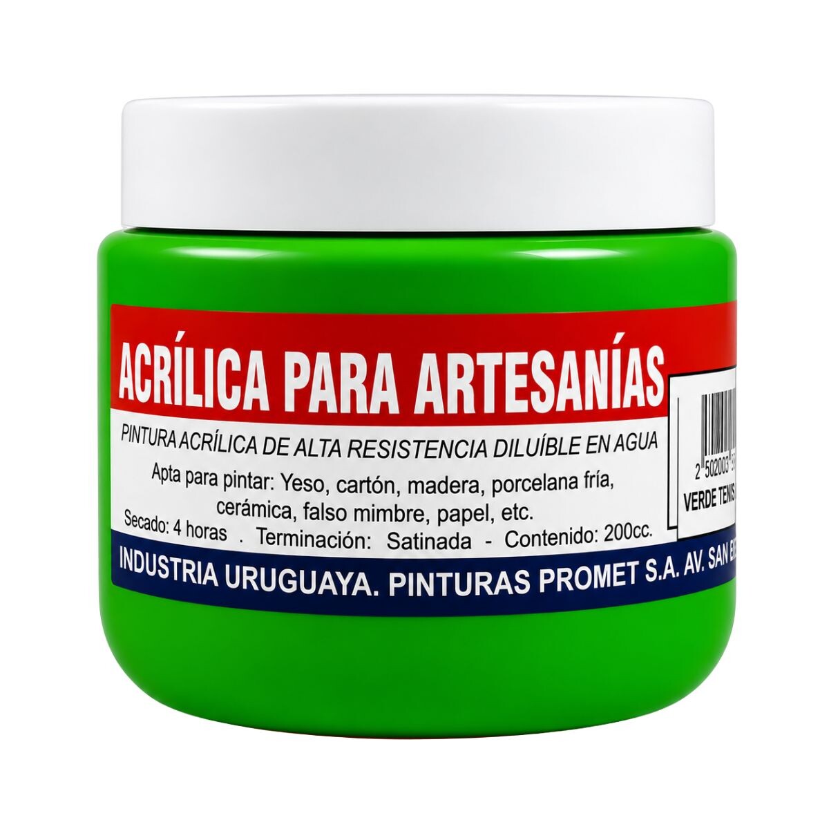 PINTURA ACRILICA ARTISTICA 200ML Verde Tenis