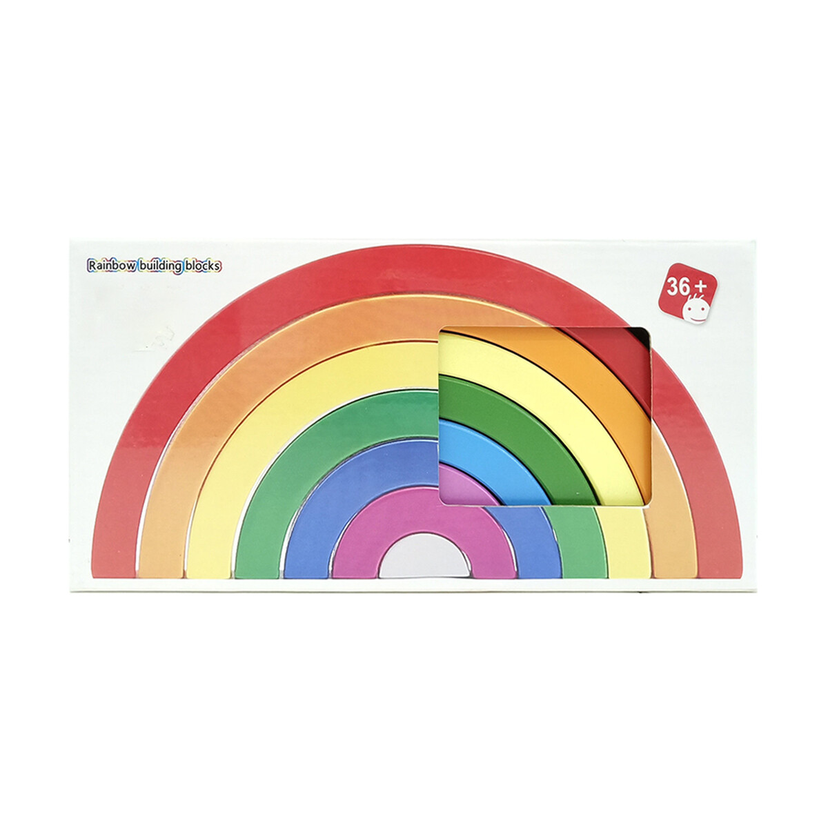 Arcoiris Apilable De Madera 7 Piezas 