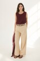 PANTALON LINO TIM BEIGE