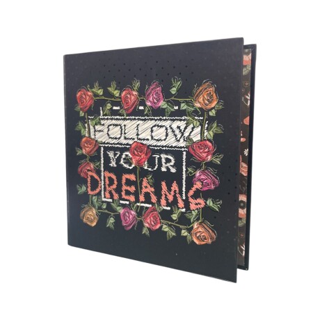 Carpeta 3 Anillos para Deberes Flores