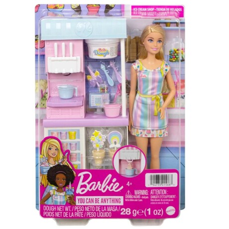 Set Muñeca Barbie Heladería HCN46 001