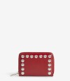 Billetera Zip Round Rojo Burdeaux