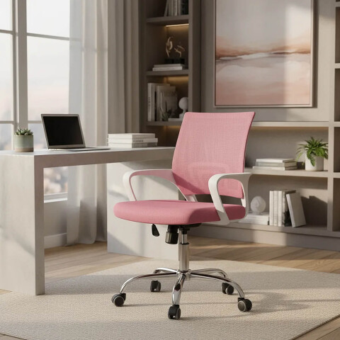 Silla de escritorio Oficina Sillon Ejecutiva Ergonomica IMBACK Color Rosa Silla de escritorio Oficina Sillon Ejecutiva Ergonomica IMBACK Color Rosa