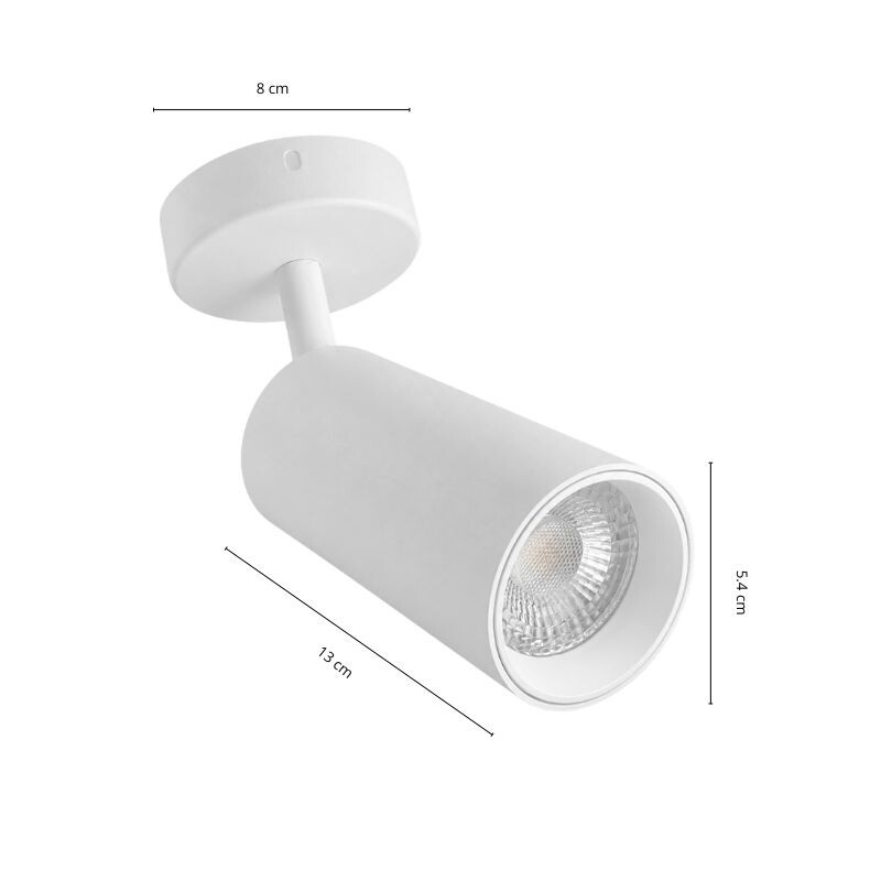 AASOD80 Spot Oliver Orientable Blanco Mate