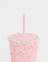Accesorios Cocina Vaso Con Perlas - Rosa Claro