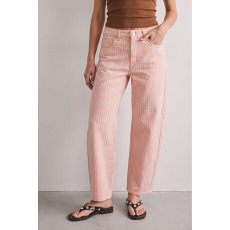 Jean Barrel Baggy Rosa