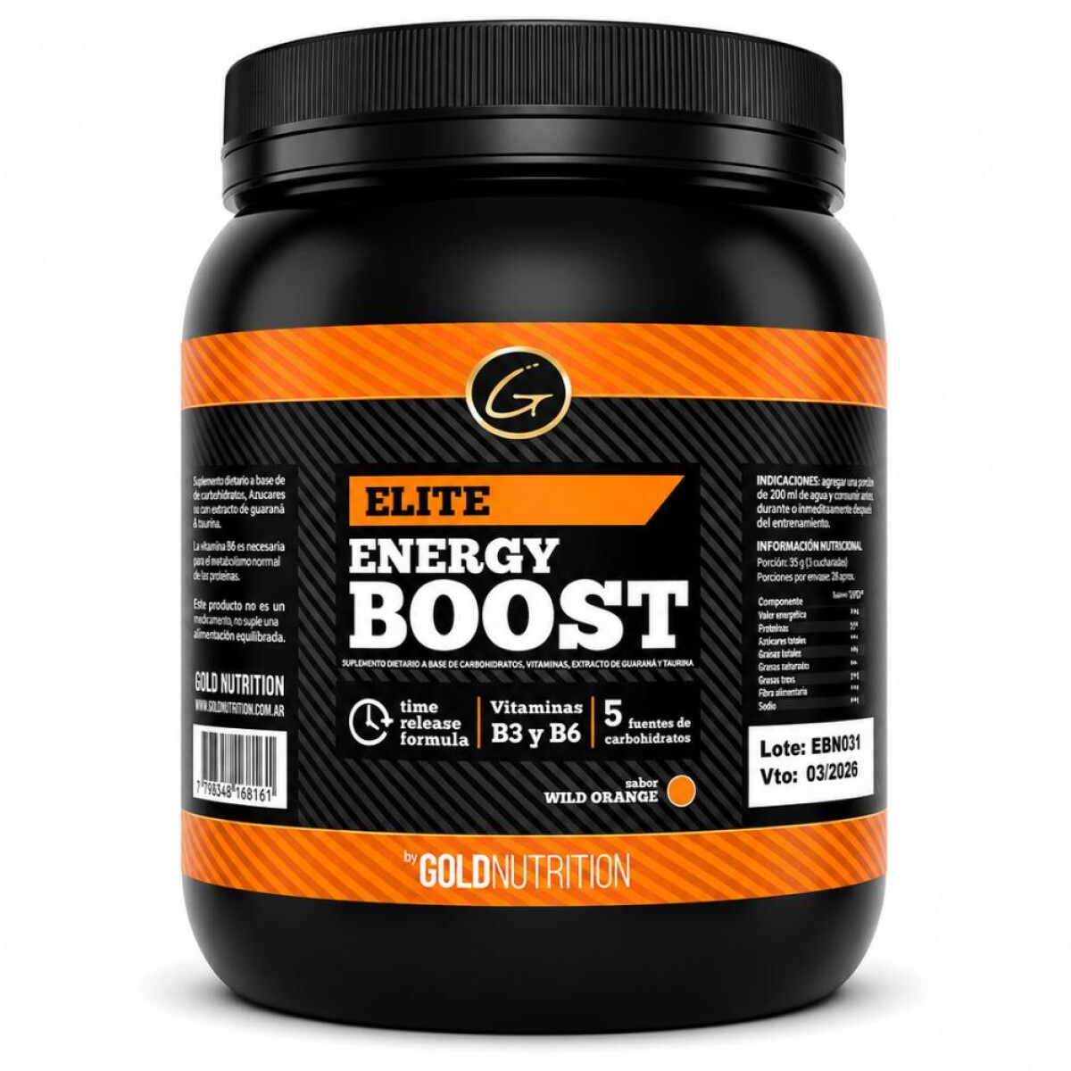 Gold Nutrition Energy Boost Wild Orange 450Gr 