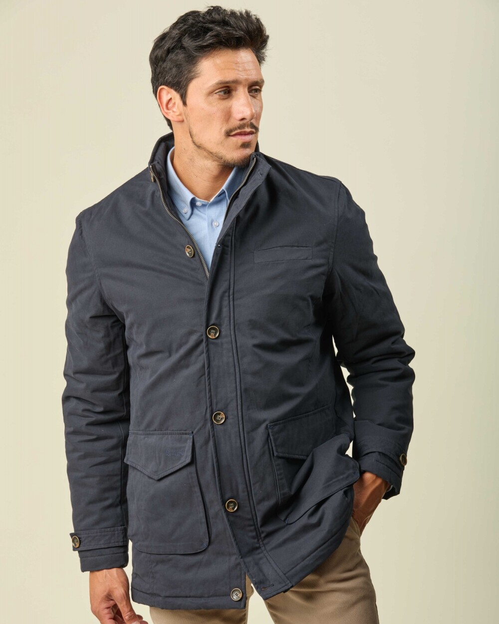 Campera Bristol Algodón Azul Marino