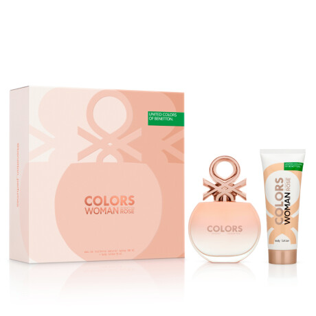 Cofre Benetton Colors Rose Perfume EDT 80ml + Body Lotion 75ml Cofre Benetton Colors Rose Perfume EDT 80ml + Body Lotion 75ml