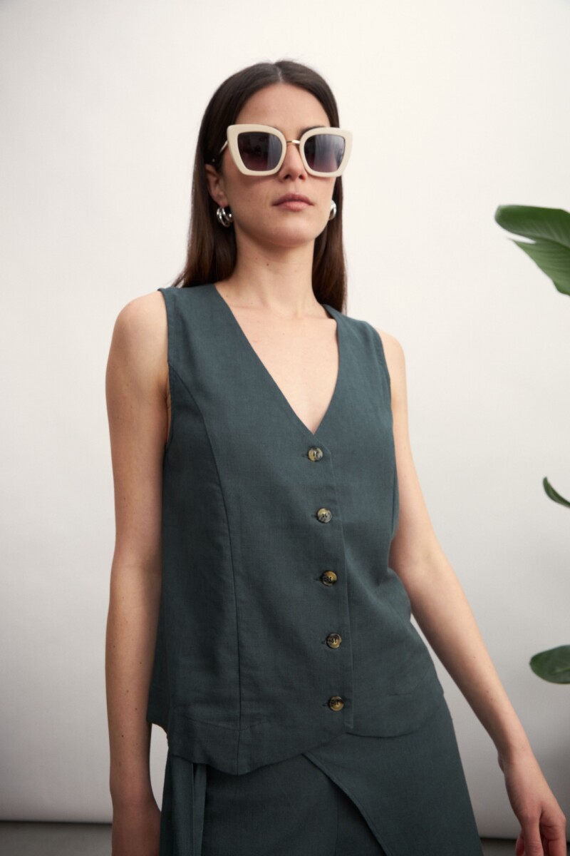 Chaleco Chelsy - Verde oscuro 