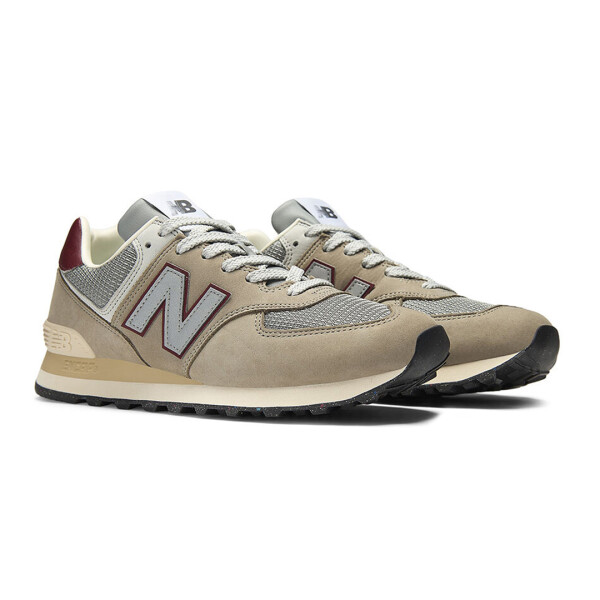 574 SKB - NEW BALANCE GRIS/BORDO