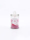 VELA FRASCO DE VIDRIO CON TAPA FUCSIA