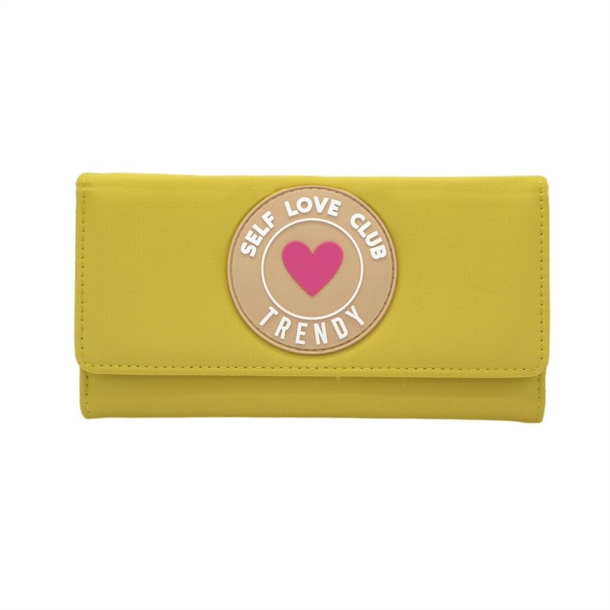 Billetera Trendy Self Love Club - AMARILLO 