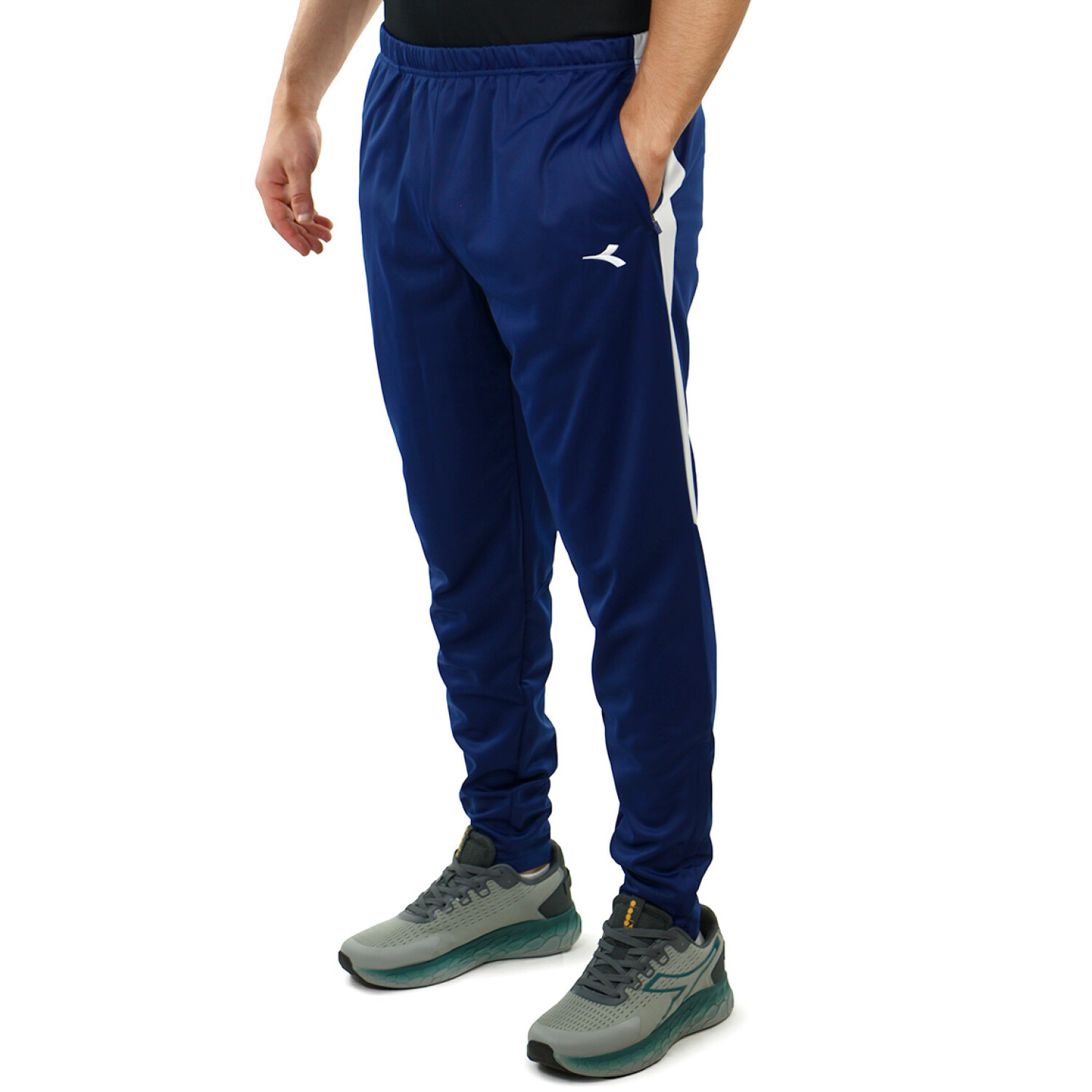 Diadora Hombre Pantalon Dryfit Training Pant Navy/white Marino