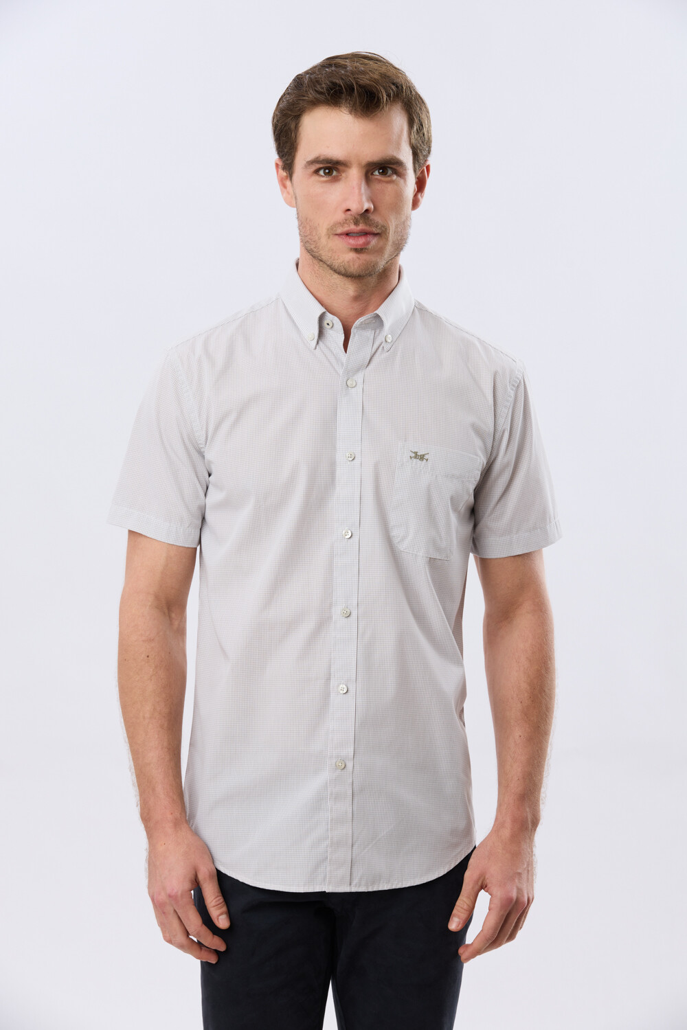 CAMISA CUADROS Gris