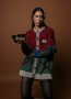 Cardigan VARSITY Bordó