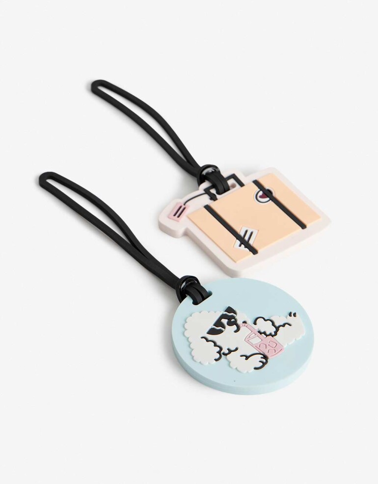Tags Silicona Set De 2 Identificadores De Valija - Combinacion Multicolor