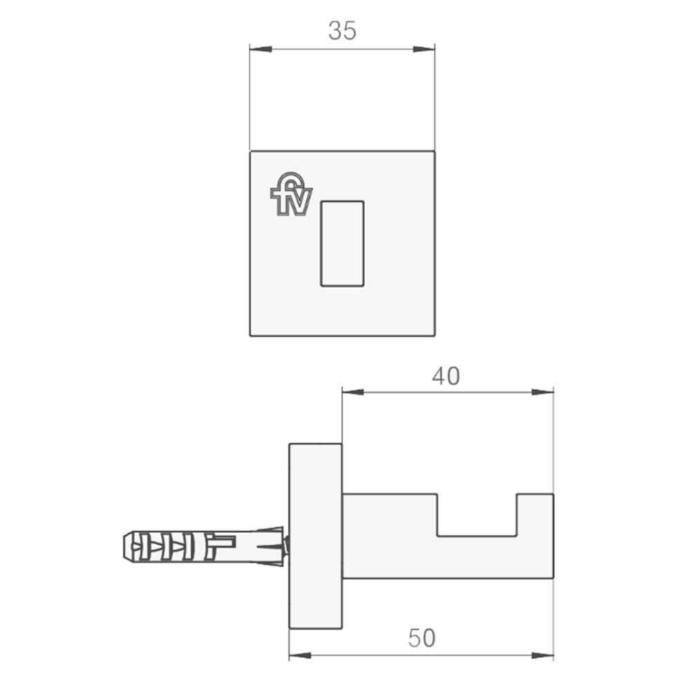 PERCHA DE BAÑO MODELO SABINA FV Percha De Baño Modelo Sabina Fv