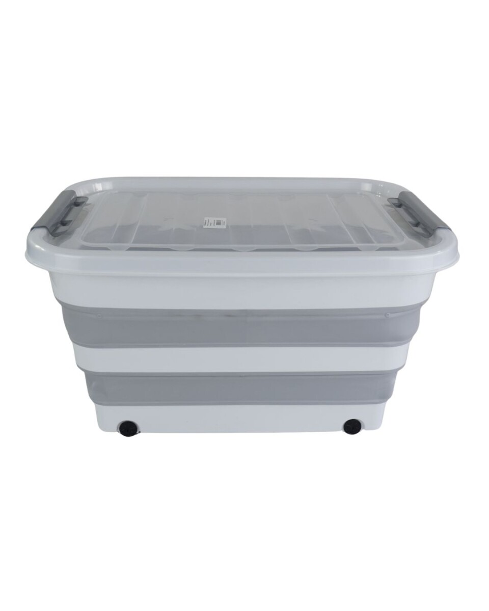 Caja organizadora 65 litros plegable con ruedas 