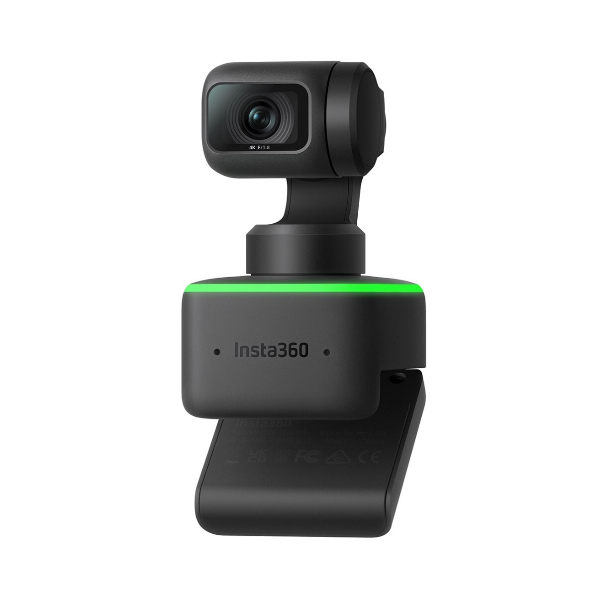 Cámara web insta360 webcam link 4k con inteligencia artificial - Black 