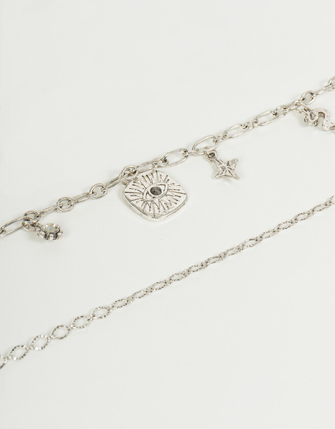 Chokers Bañada en Plata Chokers Set Bañado En Plata - Plateado