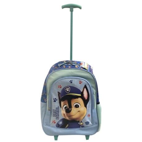 Mochila Nickelodeon 3D Con Carro 40x30x14 Menta