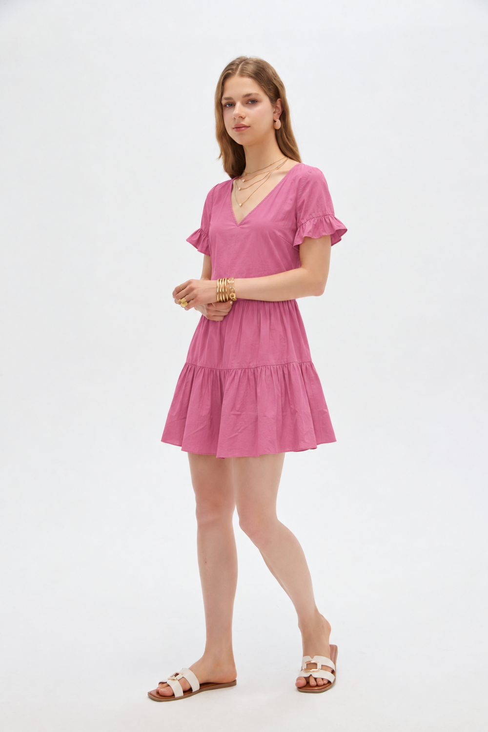 Vestido Kaleu Magenta Claro