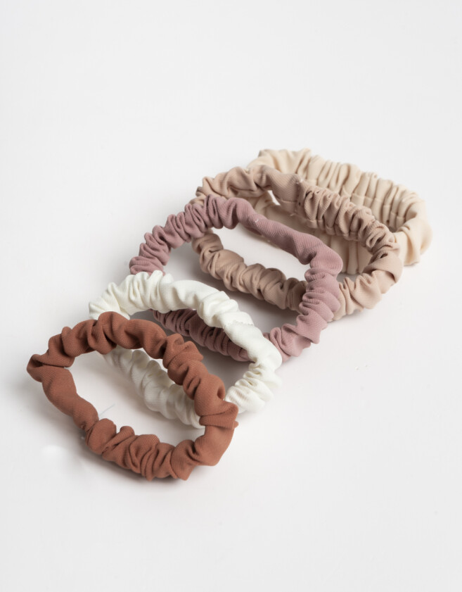 Skunzies Set por 5 Set De Scrunchies - Combinacion Multicolor
