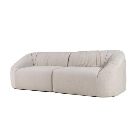 Sofá Popcorn - Tela Microfibra - 3 cuerpos T1569 (Beige)