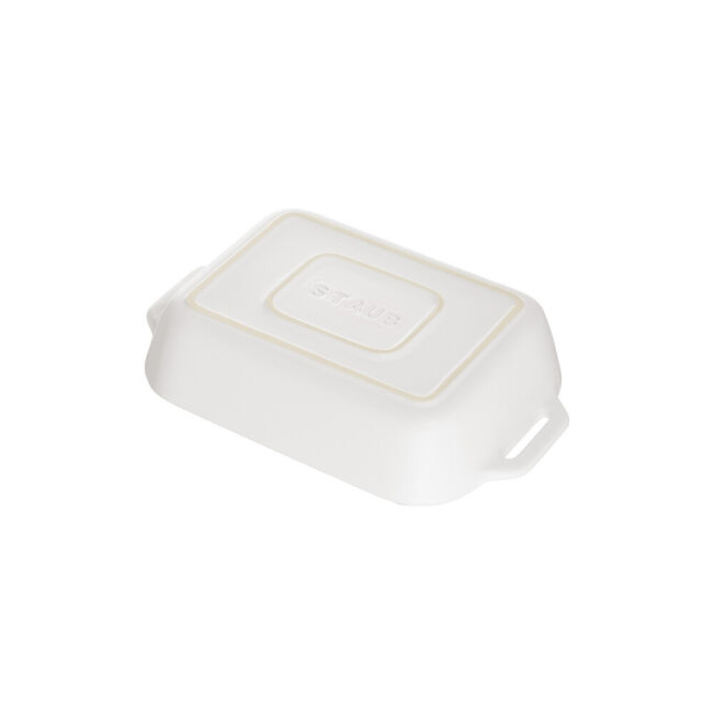 STAUB FUENTE HORNO PEQ 14 X 11 CM RECT BLANCO CERAM STAUB FUENTE HORNO PEQ 14 X 11 CM RECT BLANCO CERAM
