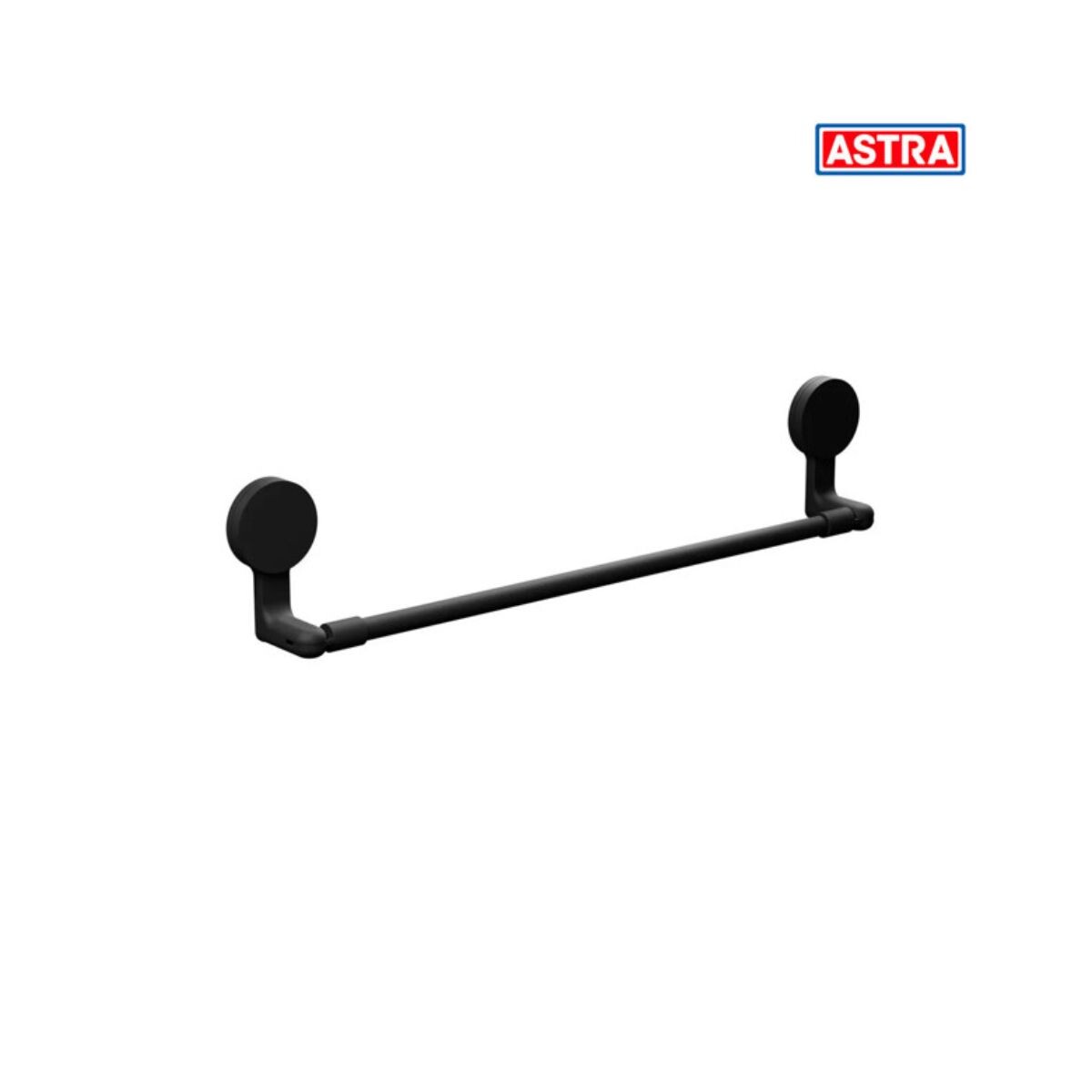 TOALLERO BARRA AUTOADHESIVO NEGRO MATE ASTRA Toallero Barra Autoadhesivo Negro Mate Astra