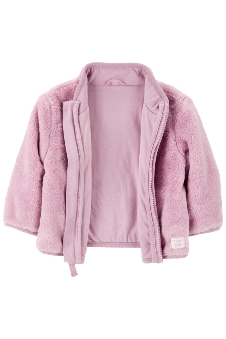Campera de sherpa, rosada Sin color
