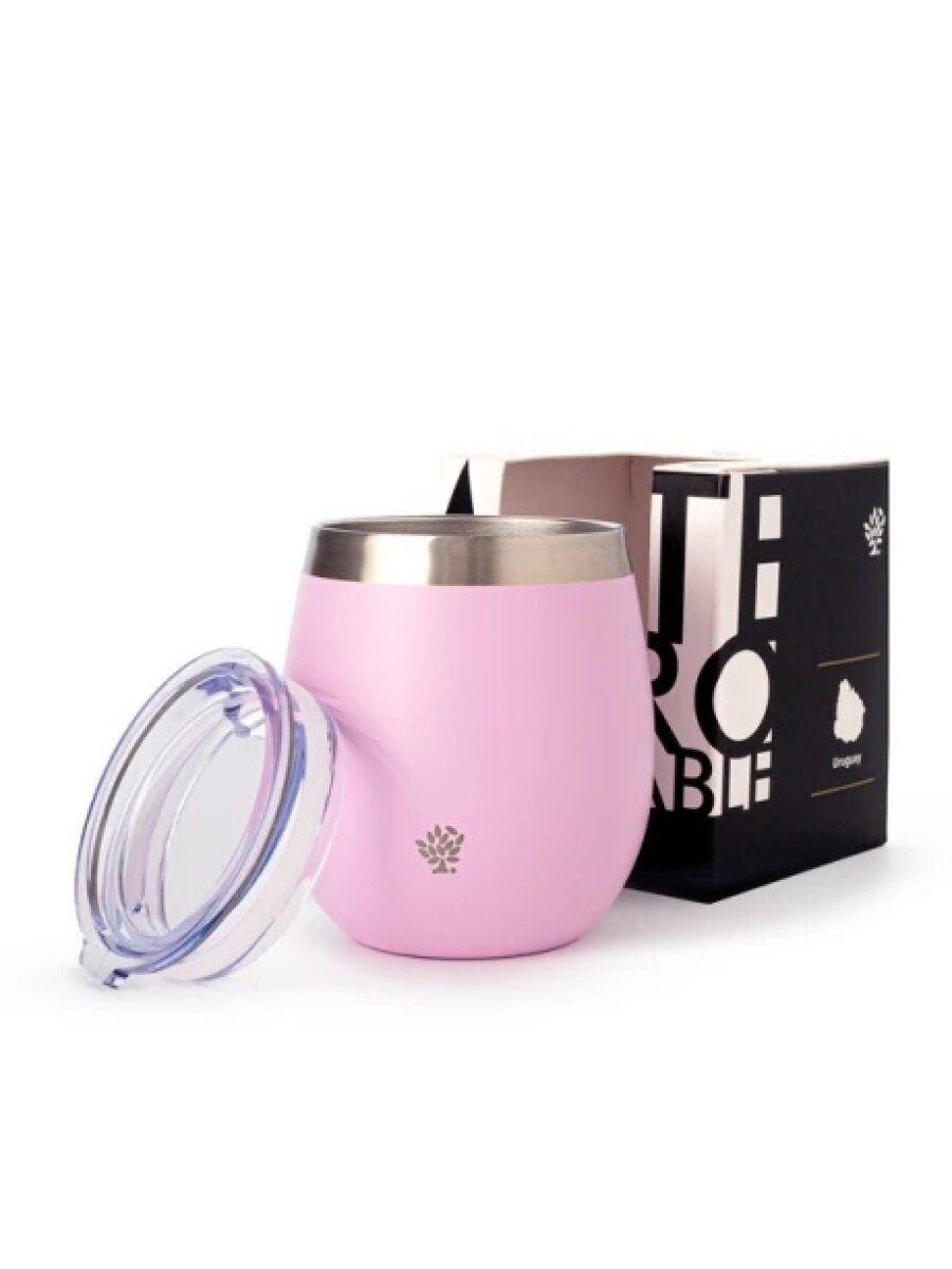 Mate Terrano Flap con Tapa Acero Inoxidable - LILA 
