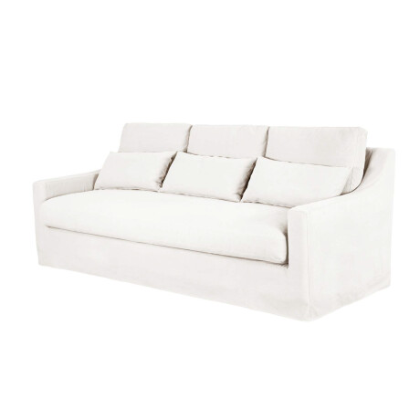 SOFÁ 3 CUERPOS TELA NATURAL-BEIGE SINGAPUR CRUDO