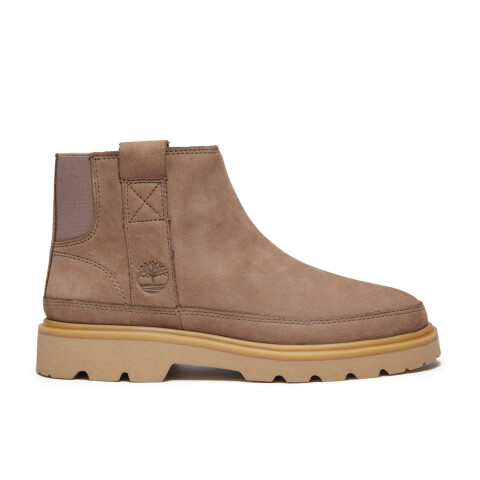 Botas Mid Pull On Mujer Taupe Nubuck