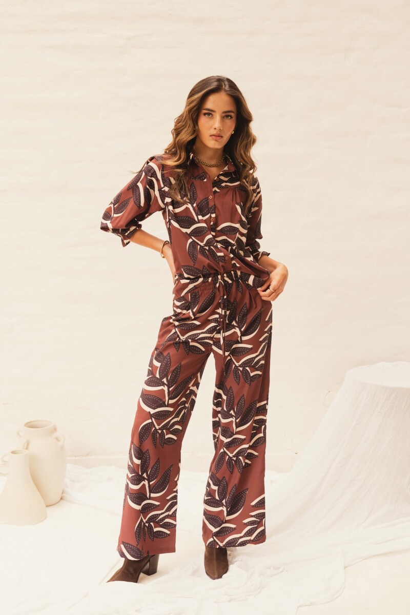 PANTALON NEW ARIANNA CHOCOLATE FOLIAGE PARADISE PANTALON NEW ARIANNA CHOCOLATE FOLIAGE PARADISE