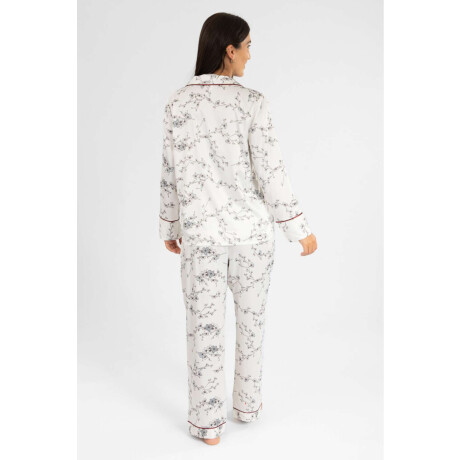 Pijama cherry blossom saten Flores
