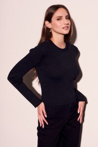 Top Lurex Negro