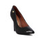 Zapato Formal Mujer Vizzano Taco Alto Charol Negro