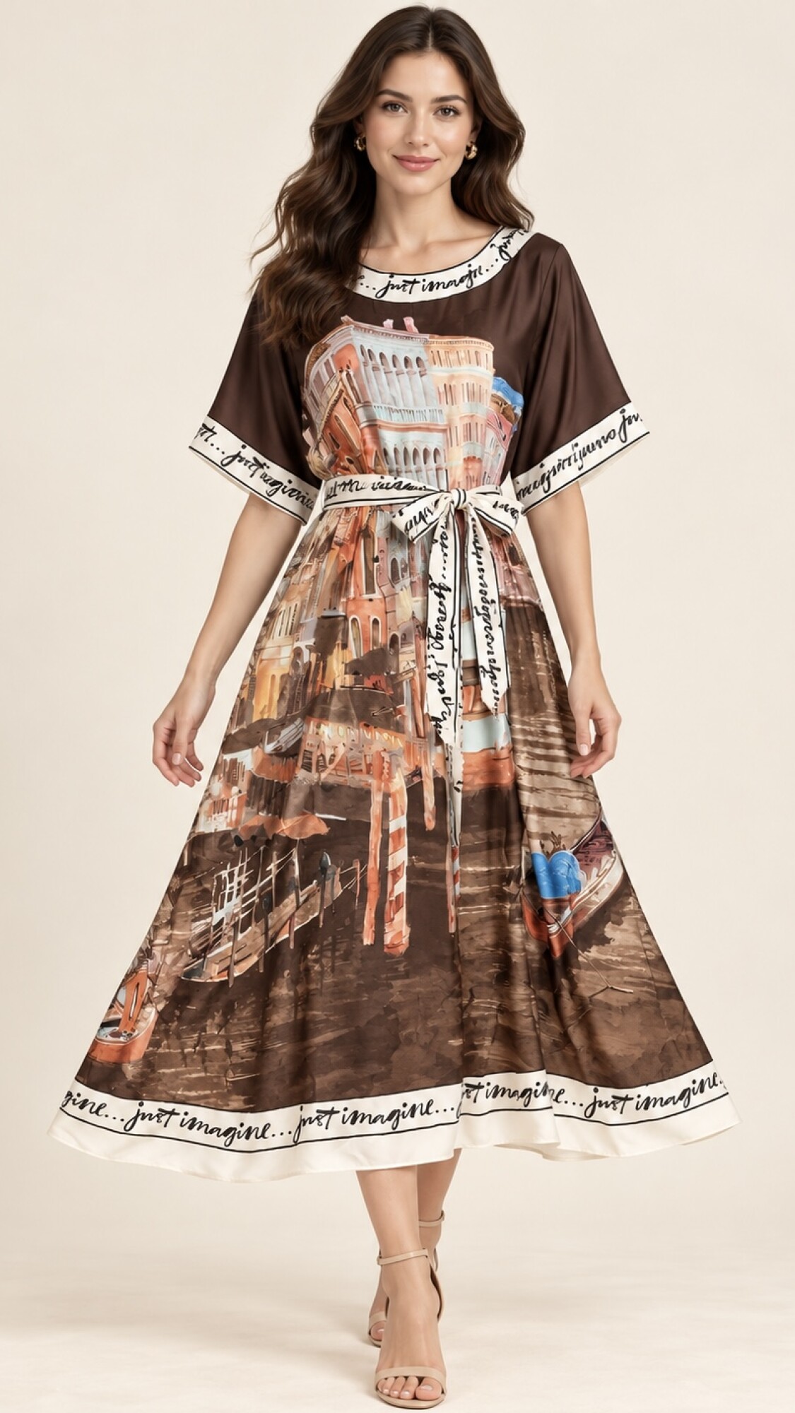 VESTIDO VENUS MARRÓN