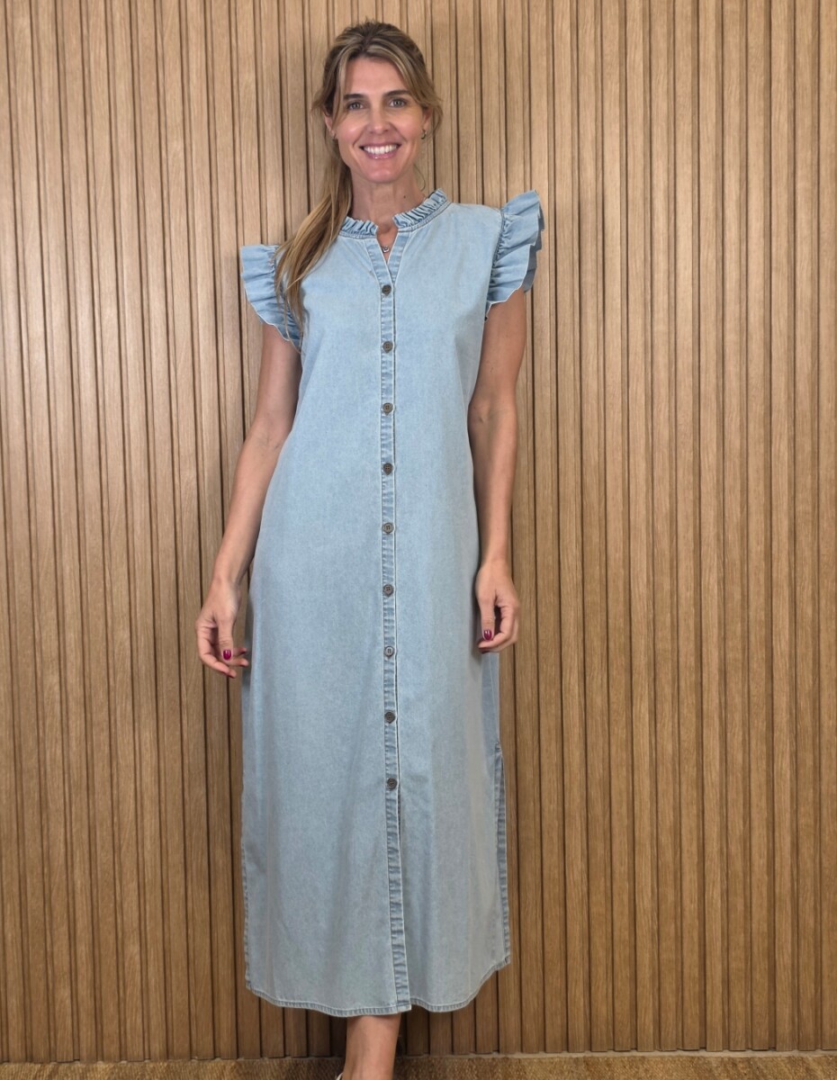 Vestido Malibu - Denim Celeste 