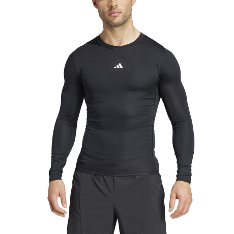Remera Manga Larga adidas Techfit Compresion Black