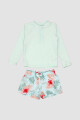 Set short + tshirt Celeste antique