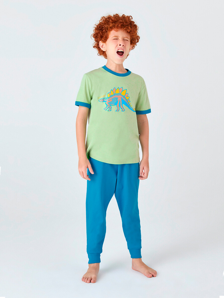 PIJAMA DE NIÑO ESTAMPADO - MULTICOLOR 