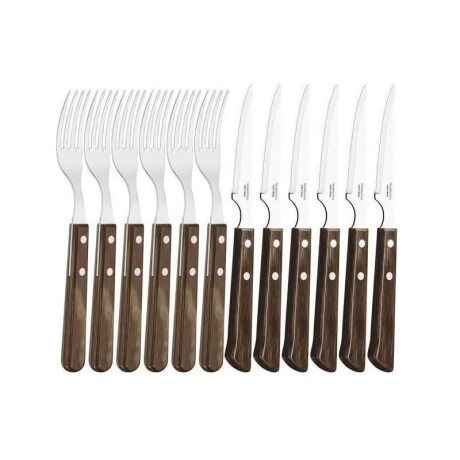 Juego Cubiertos Tramontina Polywood para Asado 12 Piezas 001